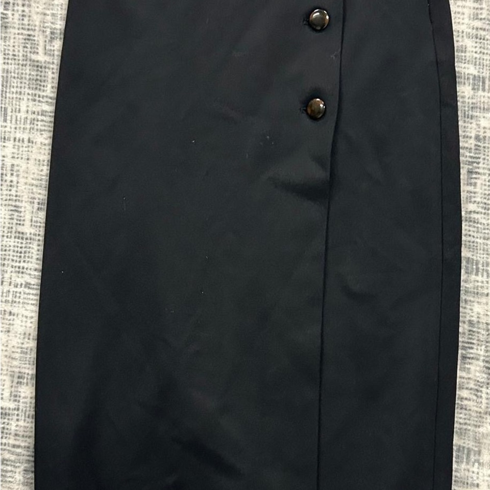 Babaton Elegant Black Buttoned Skirt 4